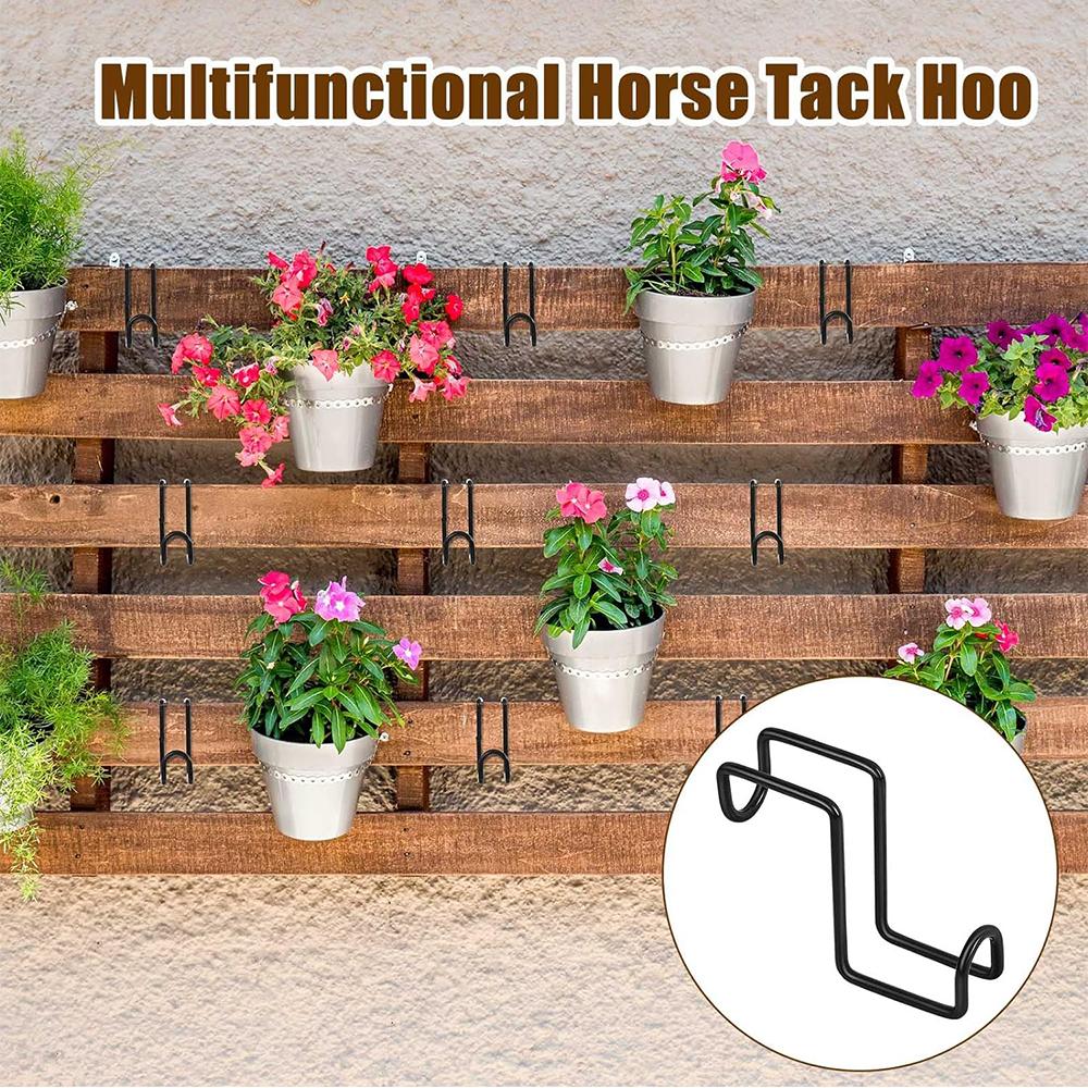4pcs 4 Inch Horse Tack Hook Over Rail Bridle for Hanging Horse Bridles Buckets