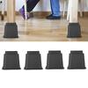 4Pcsset 5" Furniture Raisers Adjustable Bed Chair Riser Wide Feet Lift Stands