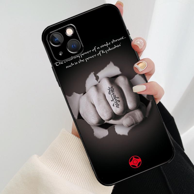 Kyokushin Karate Symbol Phone Case For iPhone 17 Pro Max 14 13 12 11 15 16 Pro Max mini 16 15 Plus 16e 17 Air Cover