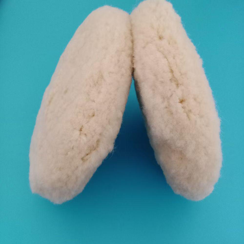 Dual-Sided Wool Polishing Disc for Car Mirrors and Waxing