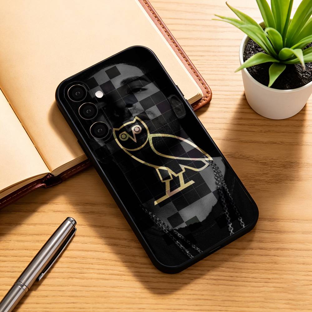 OWL-l D-Drake OvO   Phone Case For Samsung Galaxy A73,A72,A71,A70,A53,A52,A51,Soft Silicone Black Cover