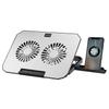 N22 Adjustable Laptop Cooling Stand Phone Holder Portable Notebook Cooler with 2 USB Ports