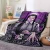 1pc Wednesday Flannel Blanket [Cozy Throw Blanket] For Sofa, Bed, Travel, Camping, Livingroom, Office, Couch, Chair, And Bed
