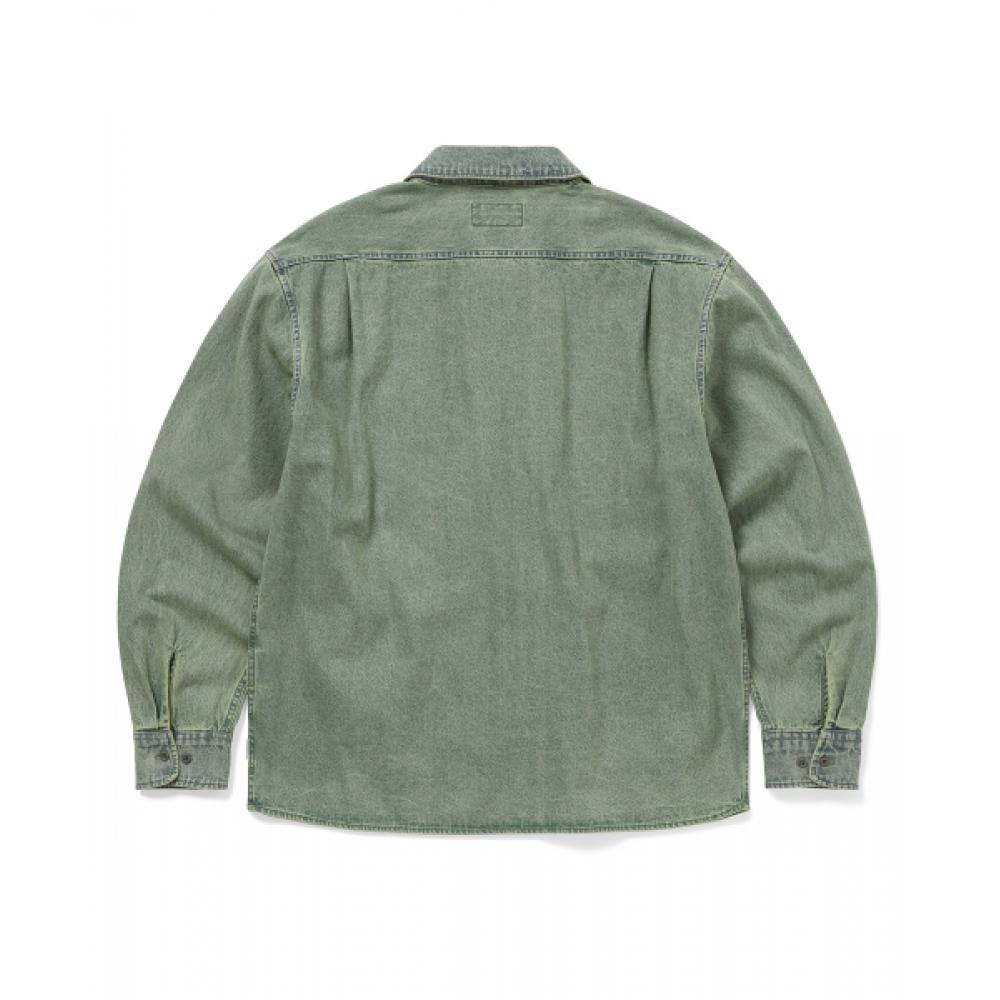 Thisisneverthat Washed Denim Zip Shirt Tint