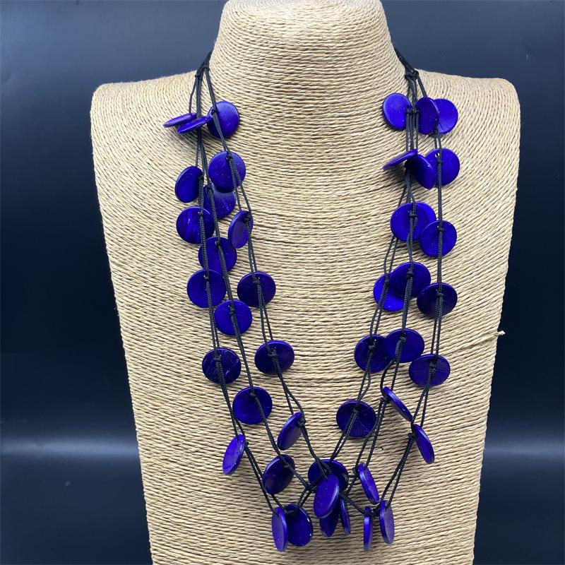 Handmade Retro Bohemian Beach Necklace - European American Style