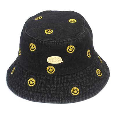 Universal Chemistry Smile Washing Black Denim Bucket Hat