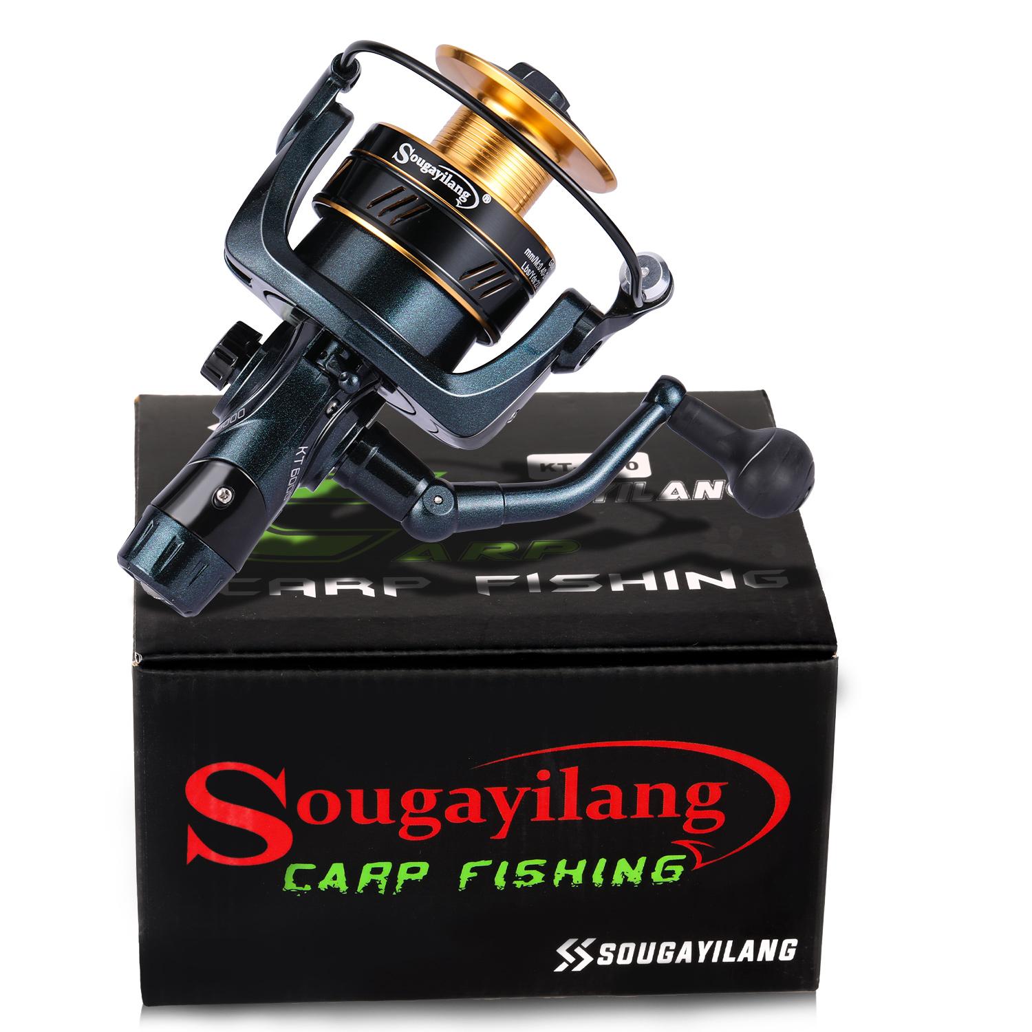 

Катушка для ловли карпа SOUGAYILANG 5.0:Спиннинговая катушка с 1 передаточным числом 13+1BB, спиннинговая катушка, катушка Pesca для морского и пресноводного карпа 2000Series