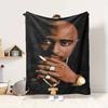 Rapper'S Style Flannel Blanket Throw Blanket Soft Warm Sofa Bed Camping Home Decor Unique Christmas Gift C9211151