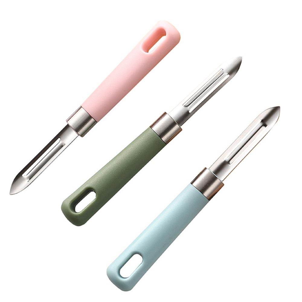 Non-slip Vegetable Fruit Peeler 2 In 1 Peeling Knife Cutter Stainless Steel Melon Planer  Potato