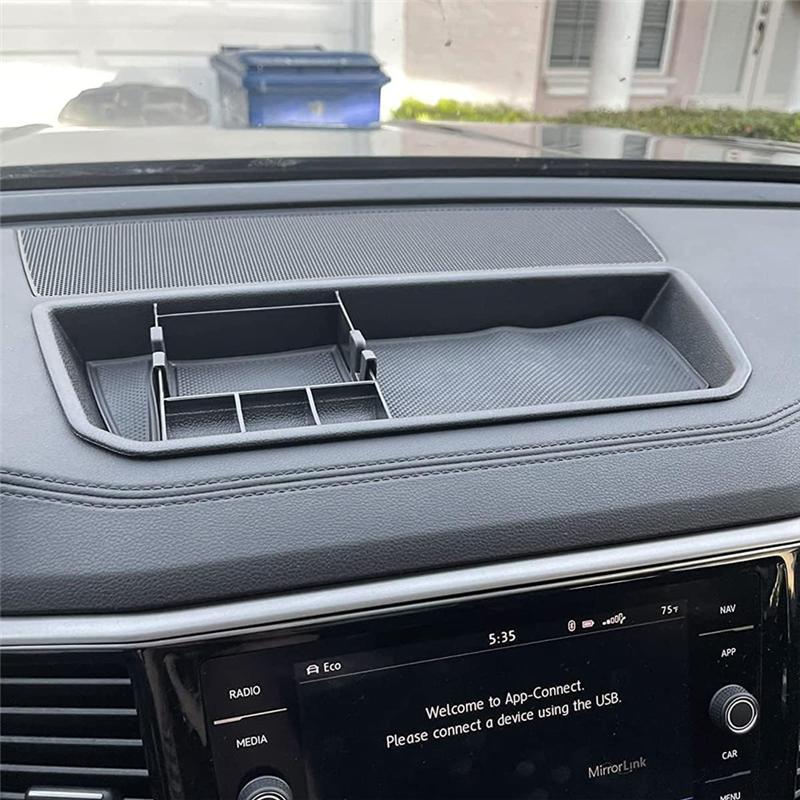 For VW Atlas Cross Sport Atlas 2018-2025 Dashboard Organizer Storage Box Interior Accessories Tray
