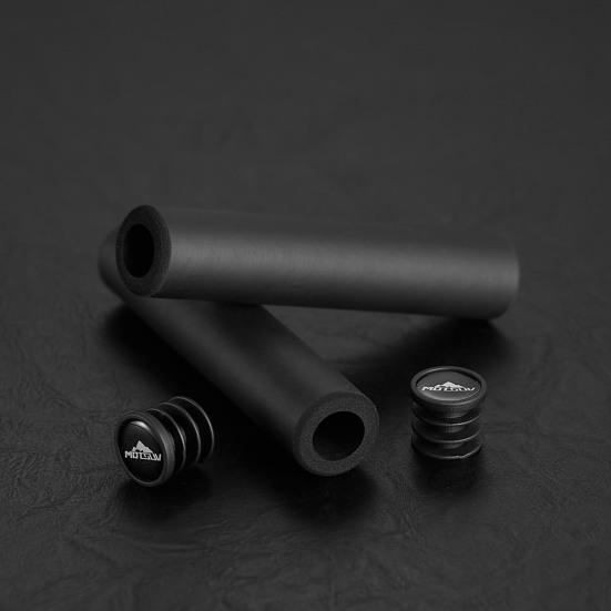 1 Paar Fahrradlenkergriffe mit Stopfen Silikon Schwamm Rutschfest Stoßdämpfend Mountainbike Lenkerabdeckung Fahrradzubehör