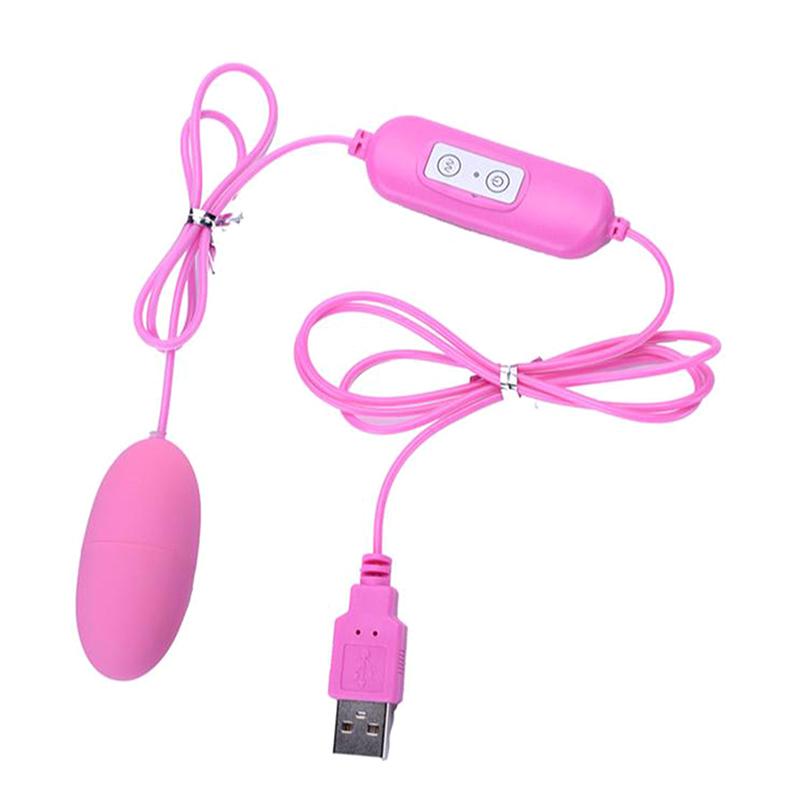 USB Powered Jump Egg Vibrator - Remote Control Clitoral G-Spot Sex Toy Bullet Vibrating Egg for Couples Play