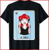 La Chula Mexican Slang Chicano Bingo Cards Black Cotton T-Shirt Unisex T-Shirt