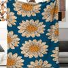 1pc Vintage Daisy Print Blanket Polyester Fabric Machine Washable Suitable for Bedroom and Living Room