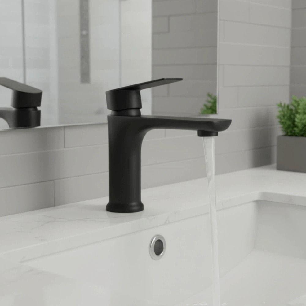 Stainless Steel Bathroom Faucet Single Cold Kitchen Sink Faucet Lavatory Basin Faucet Guest Bath