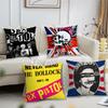 Rock Band S-Sex P-Pistols Pillow Case Living Room Sofa Cushion Cover Suitable For Home Bedroom Room Decoration