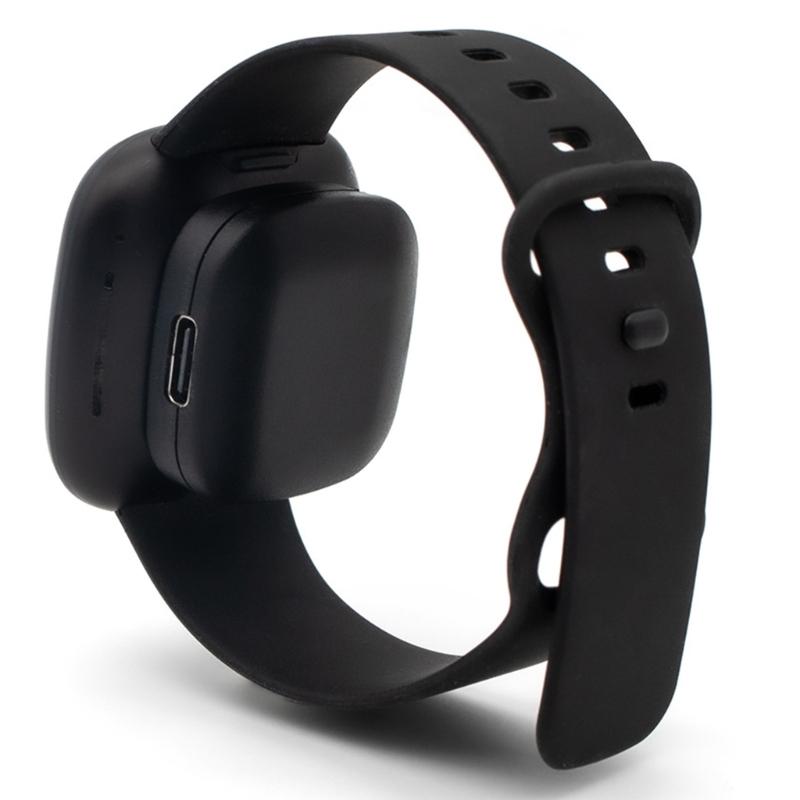 Charger Stand Cable For Versa 3/4 And Sense 1/2, ABS Black Magnetic Charging Adapter And Cable Optional