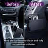 Self-adhesive Side Pocket Organizer PU Leather Car Seat Organizer Car Storage Bag  Car Accessories