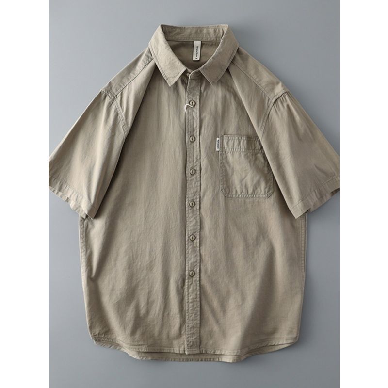 Trendy Retro Short Sleeve Pure Cotton Export Export Parka