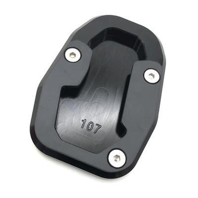 Enlarger Kickstand Enlarge Plate Pad CNC Aluminum Accessories For DUCATI DESERT X Black