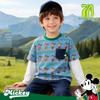Disney Boys' Mickey Mouse Faux Layer Long Sleeve T-Shirt