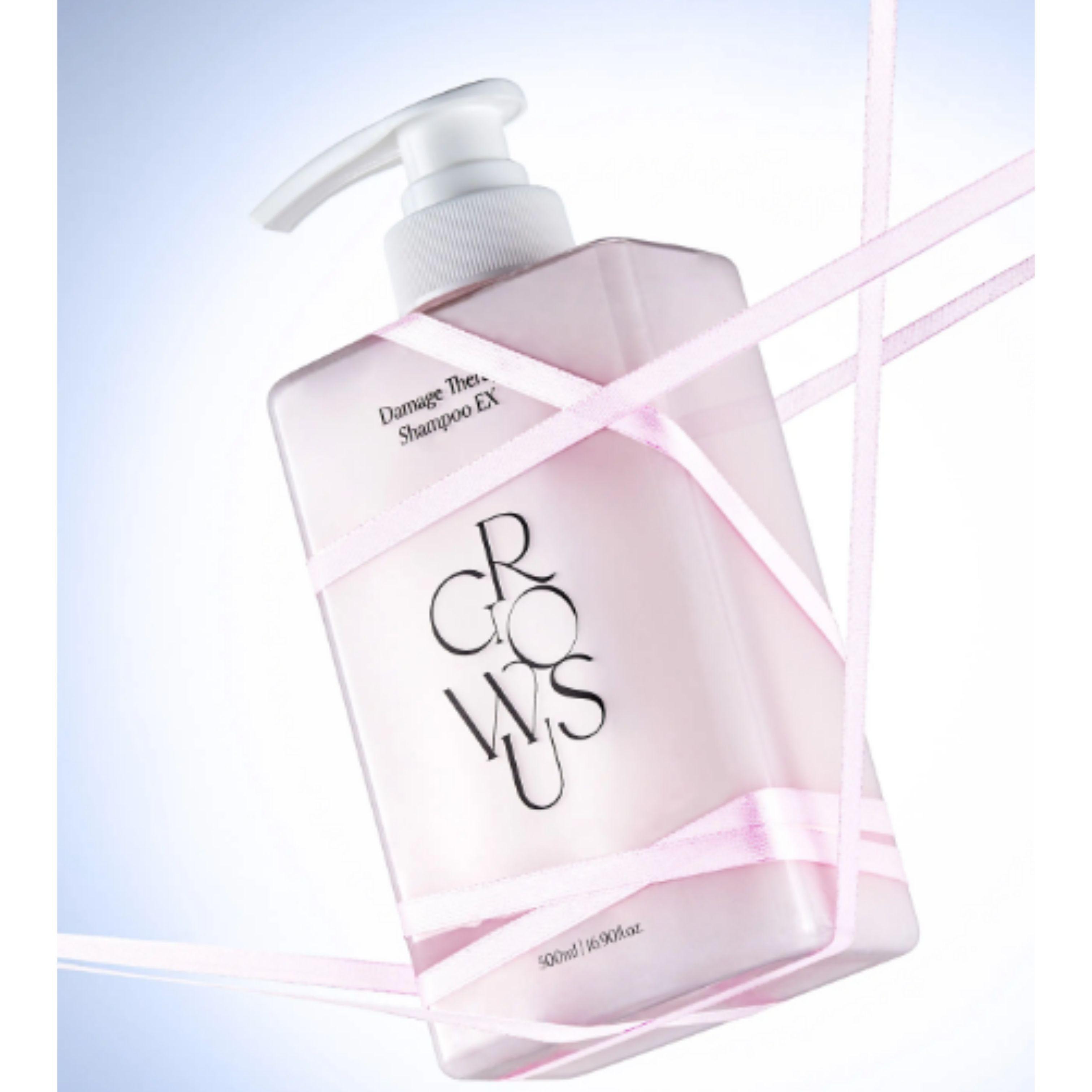 Growus Damage Therapy Shampoo Set (500ml + Refill 500ml)
