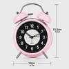 Classic Twin-Bell Alarm Clock Extra-Loud Backlight Silents Sweep Retro Alarm Clock Student Time Manager Desktop Alarm Clock