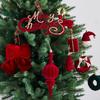 New Christmas Decoration Plush Ball Wine Cone-shaped Hanging Piece for Christmas Tree Decoration To Enhance Festive Atmosphere Hanging Ornament