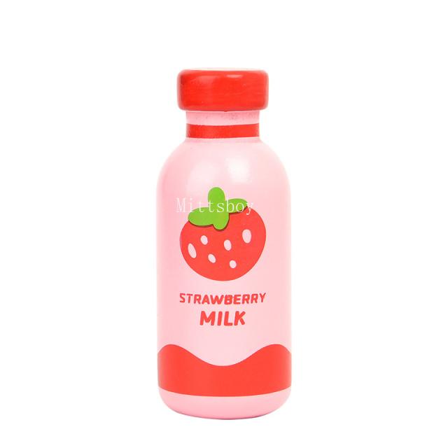 1Pcs Montessori Kitchen Toys Wooden Kitchen Play House Simulation Play House Condiment Bottles Educational Toy for Children Gift