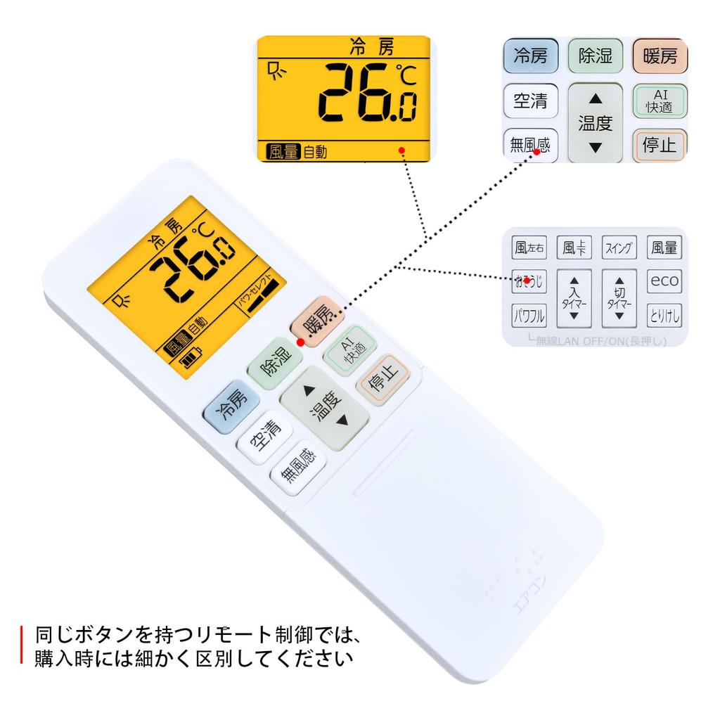 CLVIZCXOM Air Conditioner Remote Control for Toshiba Toshiba Air Conditioner Remote Control RG101J26(B3H)/BGJ