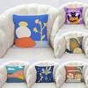 Cute Cartoon Frog Pattern Cushion Cover Luxury Home Decor Pillow Cover Living Room Sofa Cushion Cover