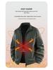 Woodpecker Men's High-End Fleece Jacket - Spring/Autumn Cardigan for Middle-Aged Dads