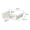 Yamazaki Tower Under-Table Tension Rod Storage Rack White, 30x23.7x8cm Tissue & Remote Organizer 6007