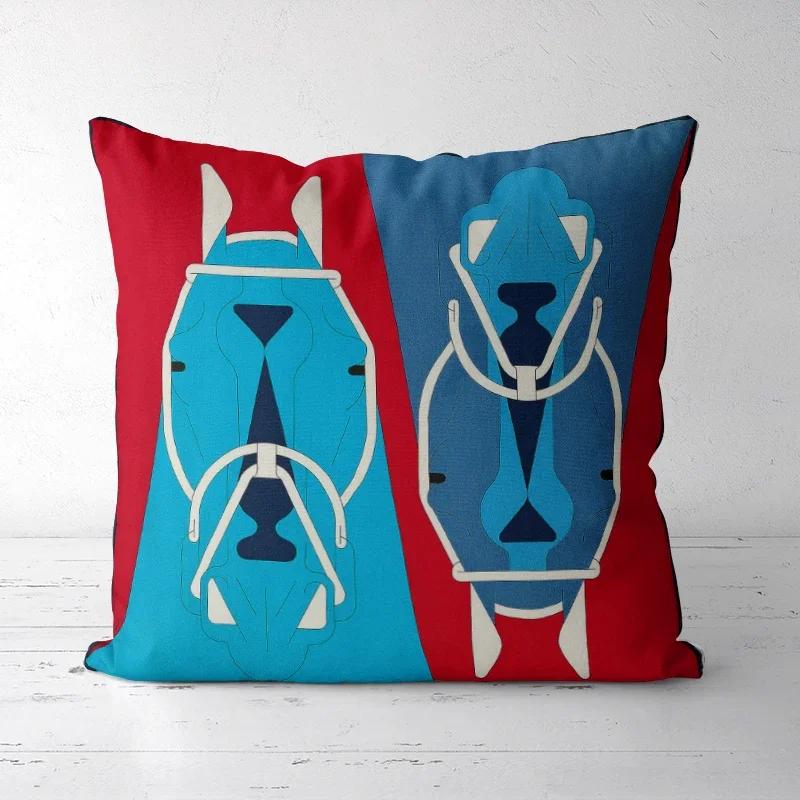 A DropShipping Christmas Home Decor Printed Cushion Cover Decorative Boho Pillowcases High-end Royal High Quality Europe