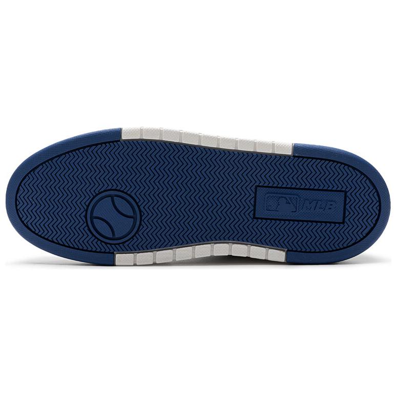 New MLB Chunky Liner Anti Slip Wear Resistant Low Top Skateboard Shoes Unisex White Blue Black 3ASXCLB3N-07BLS