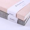 Custom A5 Fabric Printed Notebook 128 Sheets Sewing Bound Lined Blank Journal  ODM  Corporate Gift Eco Stationery