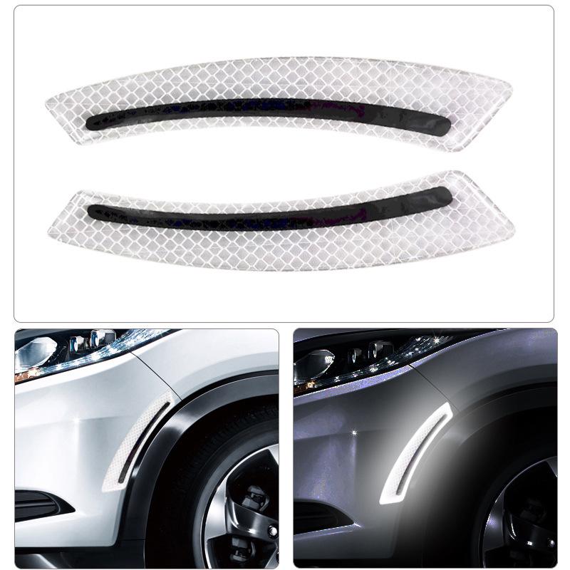 Reflective Carbon Fiber Car Door Handle Protector Strip