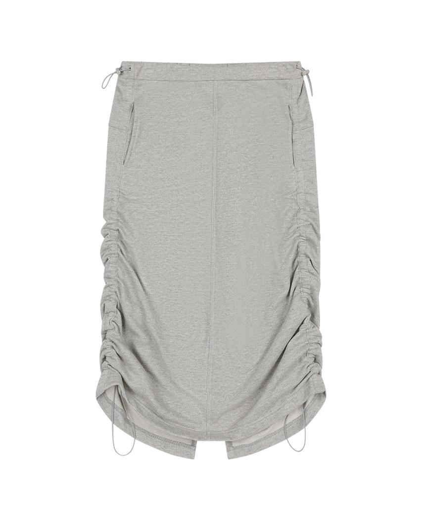 Sunday Fruits Market String Sweat Skirt Gray