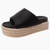 Fashion and versatile casual thick-soled one-word drag women's summer retro design feels comfortable and wears flat-soled cool slippers women's shoes