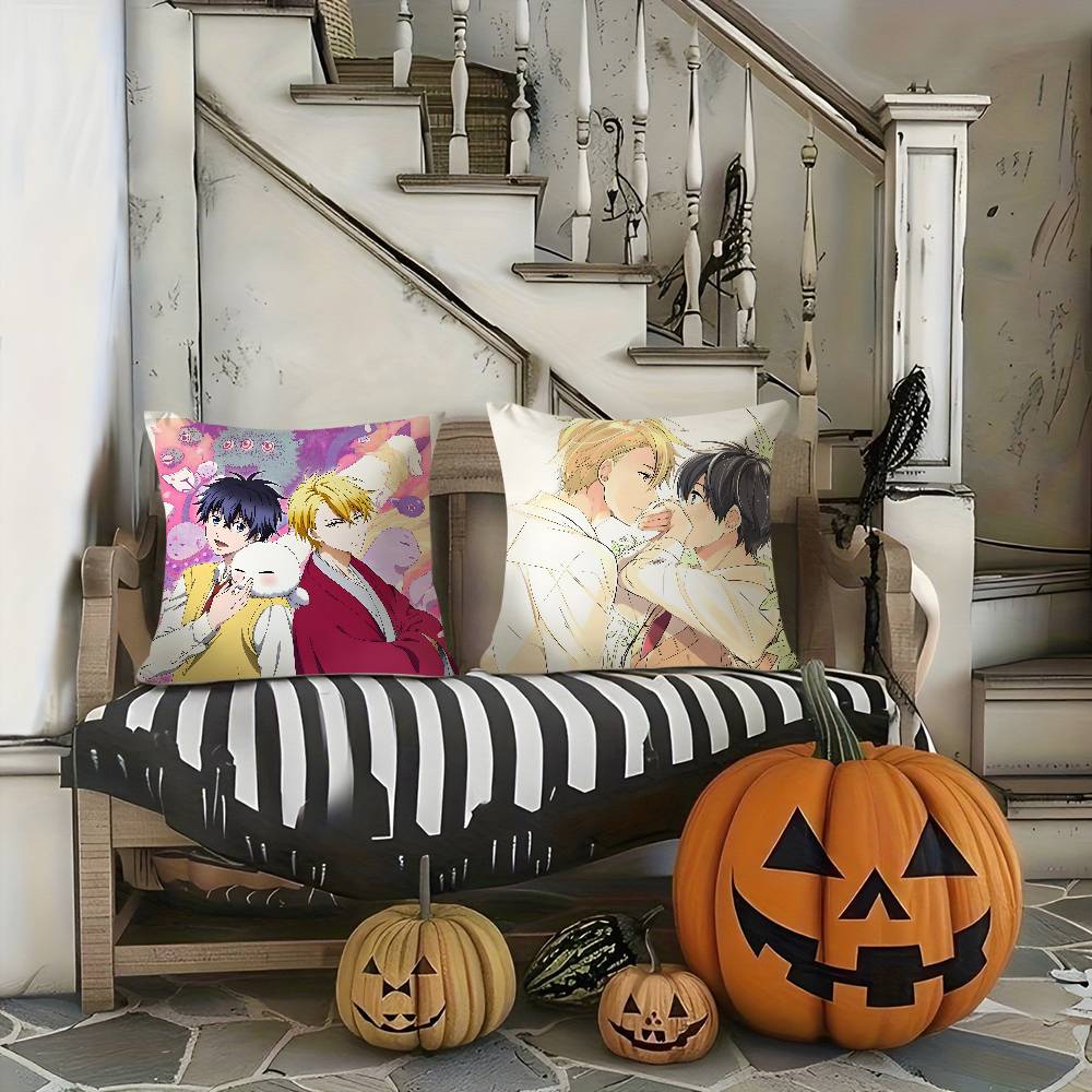 Anime F-Fukigen Na MononokeanS Pillow Case Soft Plush Fabric Double Sided Print Decorative Home Living Room Gift Cushion Cover