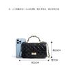 Genuine leather 2025 Xiaoxiangfeng cowhide handbag, shoulder crossbody women's bag, diamond chain bag, pillow bag.