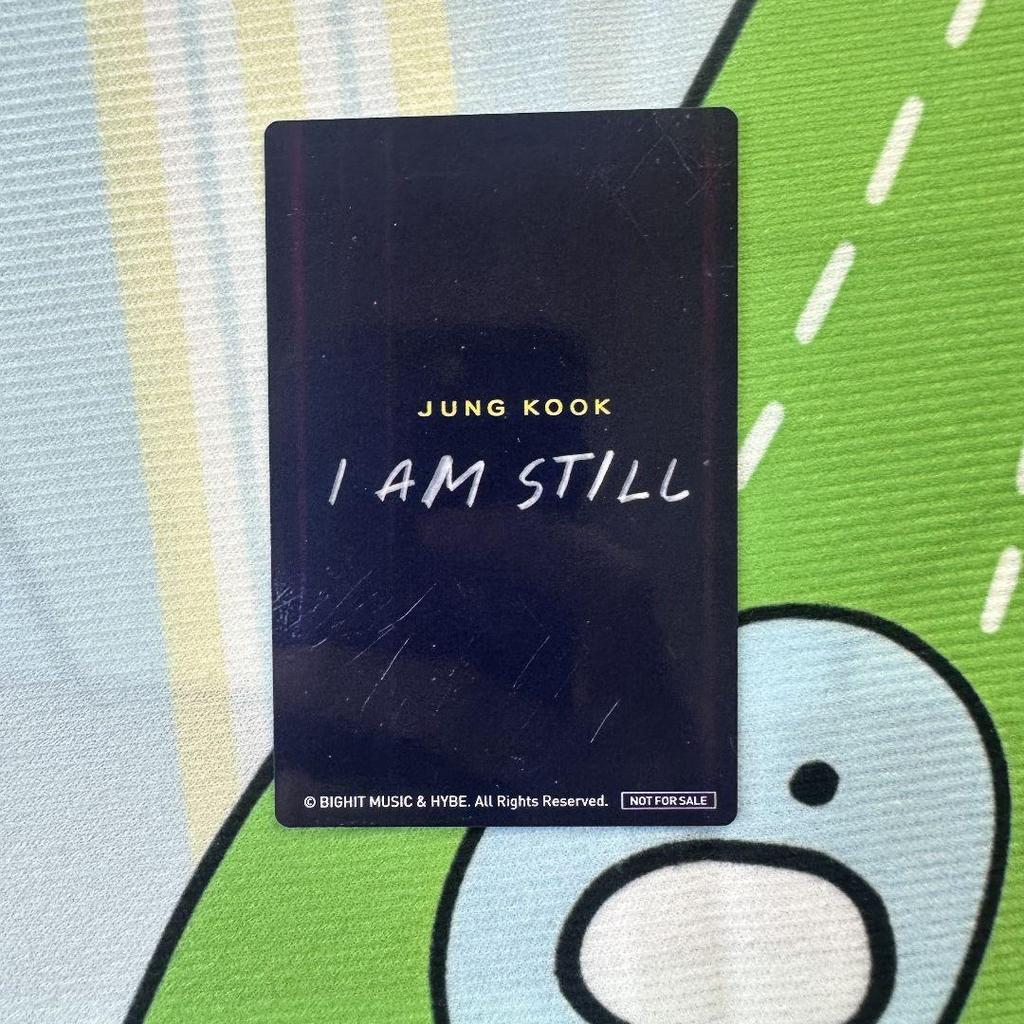 [USED] BTS Jungkook I AM STILL Final Trading Card
