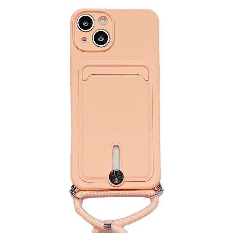 Card Bag Diagonal Span Lanyard Iphone11promax Apple 11Pro Samsung/Xiaomi Card Mobile Phone Case