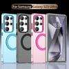 Magsafe Matte Case For Samsung Galaxy S25 S24 Ultra Plus S25 Edge S24 FE Case Magnetic Wireless Charging Shockproof Back Cover