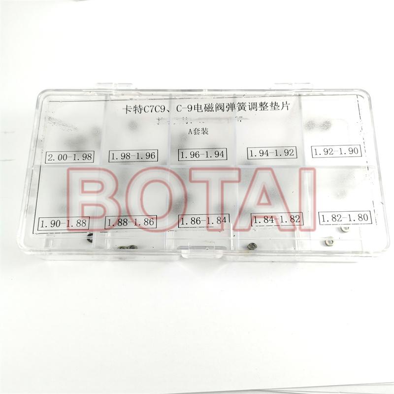 Common Rail Injector Solenoid Valve Spring Adjustment Shims For CAT C7 C9 C-9 HEUI injector , C7 C9 Solenoid Valve Shims