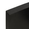 Vidaxl Półka, Ciemnobrązowa, 80X60X(2-6) Cm, Wykończone Drewno Dębowe