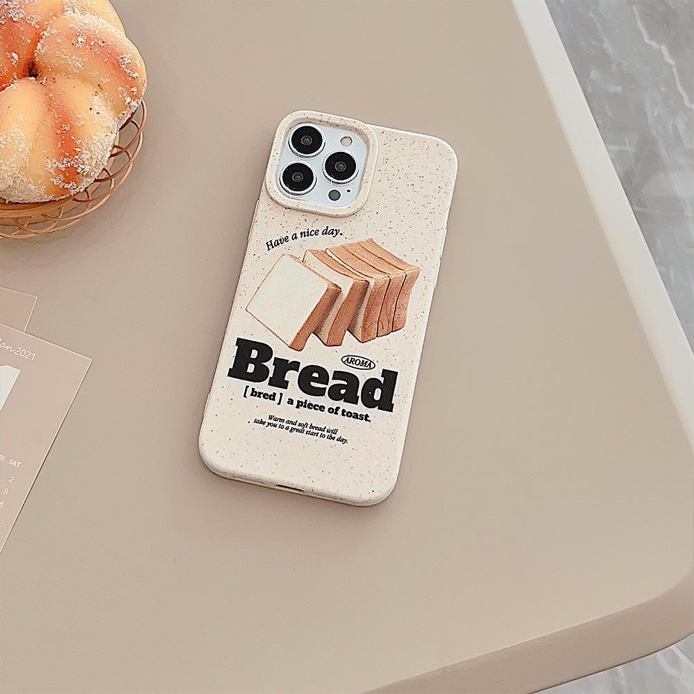 Toast Bread Suitable for 15ProMax IPhone Case IPhone 13 Niche Simple 16 Degradable