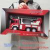 Large Spraying Fire Truck Toy with Lights and Music - Pull-Back Ladder Truck for Kids