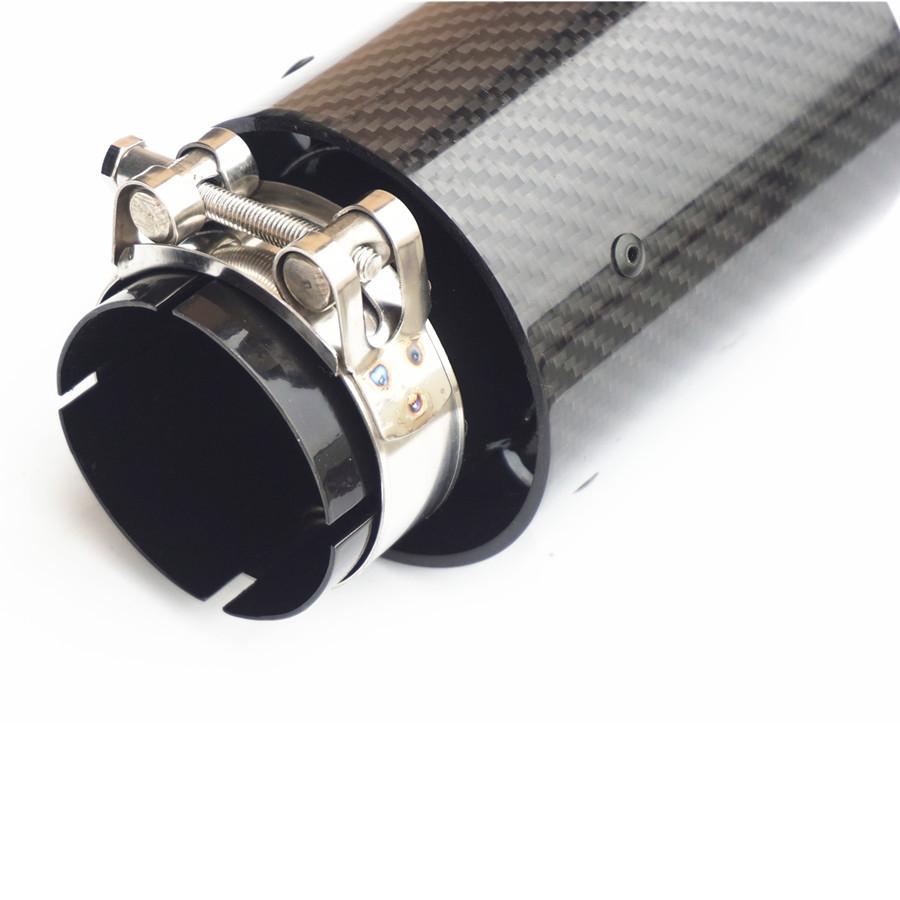 4ks Všechny Plně Lesklé Černé Univerzální Auto 100% Pravé Karbonové Vlákno Koncovky Výfuku pro BMW 2,5'' vstup, 3,5'' výstup S Logem