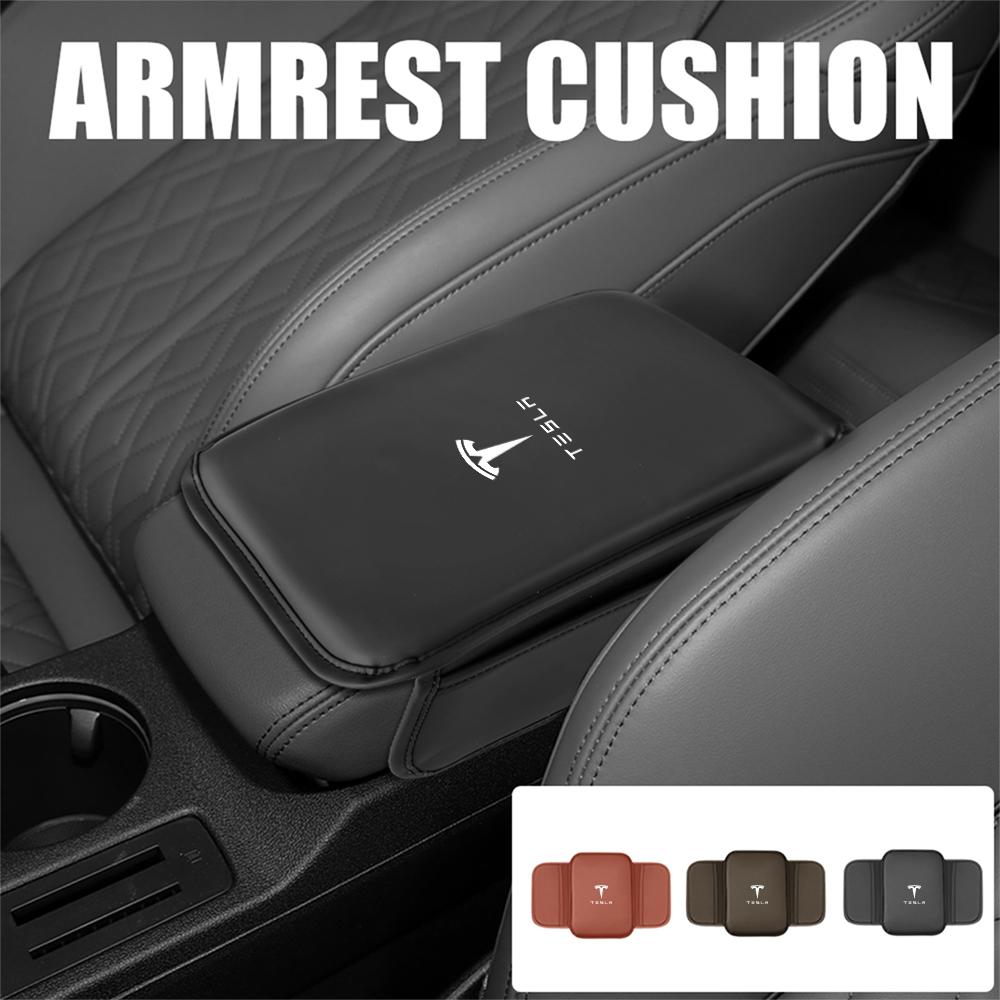 Car Styling Center Console Arm Rest Lid Auto Central Armrest Box Pad For Tesla Model 3 Model S Model X Y 2020 2021 2022 Roadster